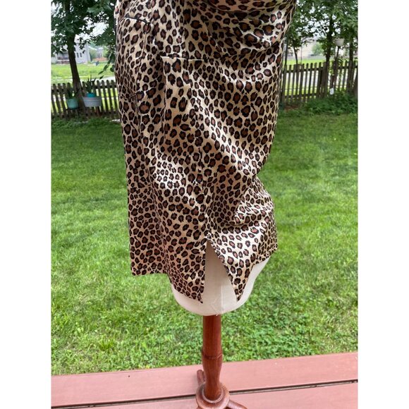 Kathryn Womens Leopard Print Pajama Set L - Picture 5 of 7